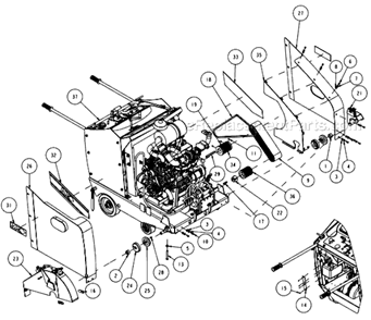 Page A Diagram and Parts List for MK-6020KBG  MK Diamond Concrete Saw